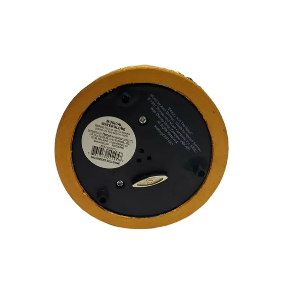 DISNEY Beauty and the Beast Tune "Beauty and the Beast"Waterglobe Snow Globe New - Picture 6 of 6